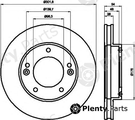  TEXTAR part 92147303 Brake Disc