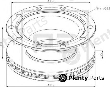  PE Automotive part 046.379-00A (04637900A) Brake Disc