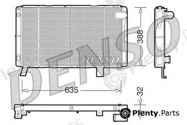  DENSO part DRM21072 Radiator, engine cooling