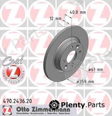  ZIMMERMANN part 470243620 Brake Disc