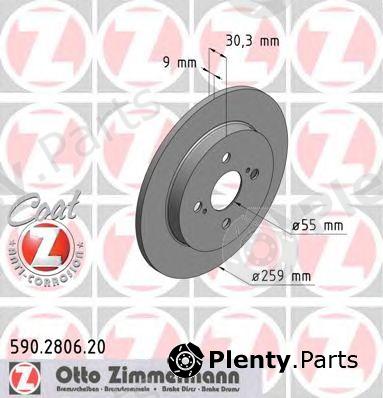  ZIMMERMANN part 590280620 Brake Disc