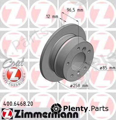  ZIMMERMANN part 400646820 Brake Disc