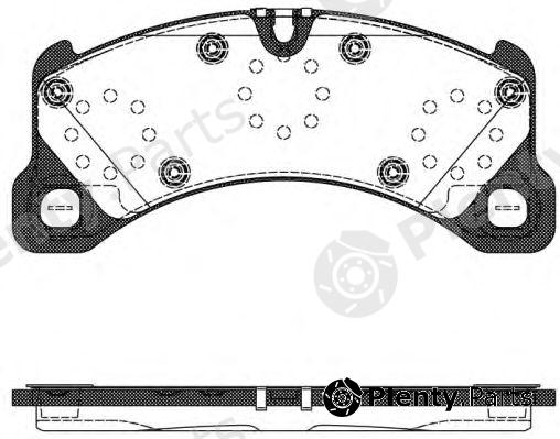  REMSA part 134550 Brake Pad Set, disc brake