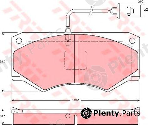  TRW part GDB1248 Brake Pad Set, disc brake