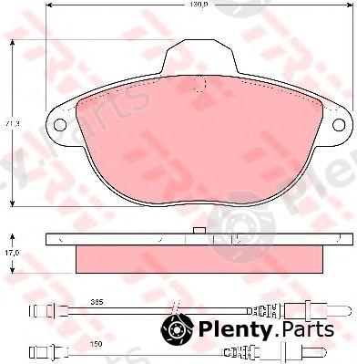  TRW part GDB1301 Brake Pad Set, disc brake