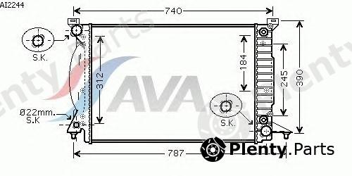  AVA QUALITY COOLING part AI2244 Radiator, engine cooling