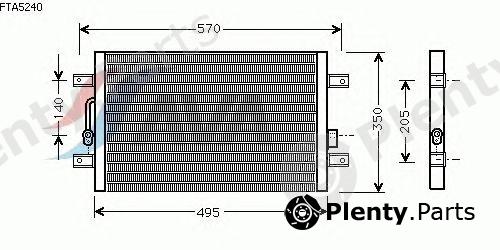 AVA QUALITY COOLING part FTA5240 Condenser, air conditioning