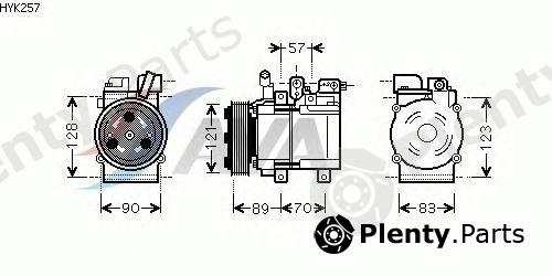  AVA QUALITY COOLING part HYK257 Compressor, air conditioning