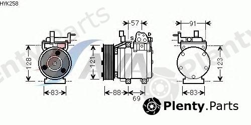  AVA QUALITY COOLING part HYK258 Compressor, air conditioning