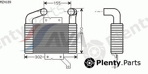  AVA QUALITY COOLING part MZ4189 Intercooler, charger