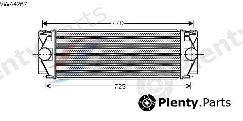  AVA QUALITY COOLING part VWA4267 Intercooler, charger