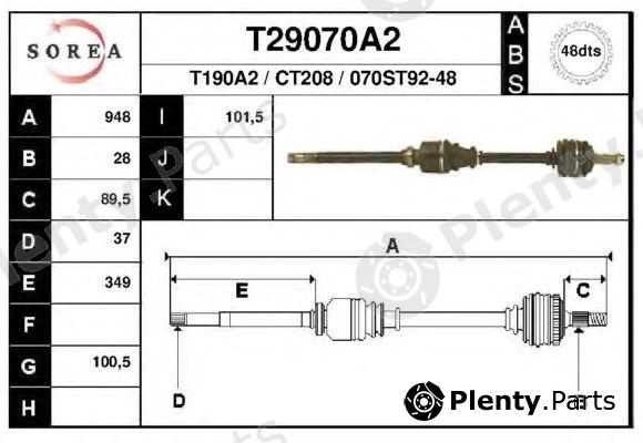  EAI part T29070A2 Drive Shaft