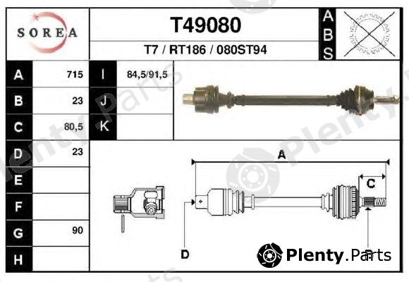  EAI part T49080 Drive Shaft