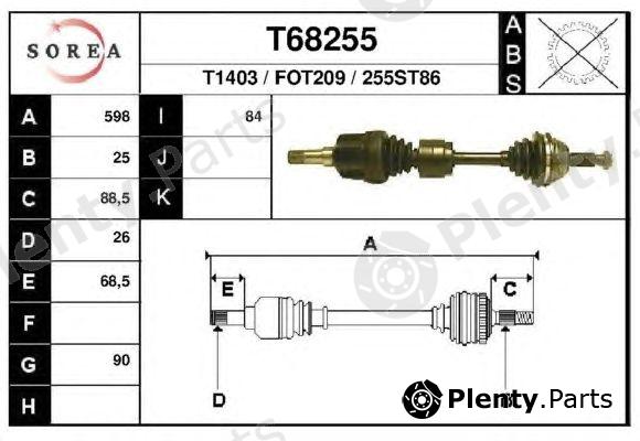  EAI part T68255 Drive Shaft