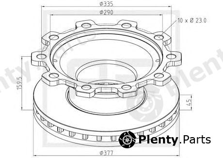  PE Automotive part 046.370-00A (04637000A) Brake Disc