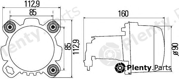  HELLA part 1BL247042-017 (1BL247042017) Headlight