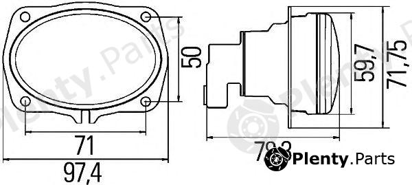  HELLA part 1NA010047101 Fog Light