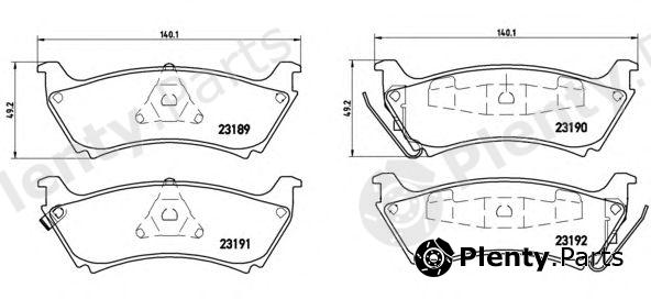  BREMBO part P50040 Brake Pad Set, disc brake