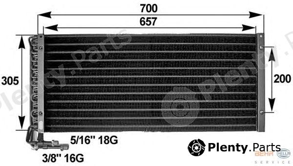  HELLA part 8FC351300-061 (8FC351300061) Condenser, air conditioning