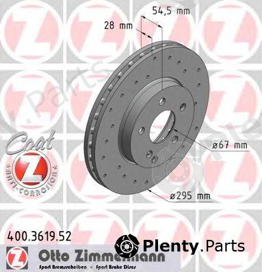  ZIMMERMANN part 400361952 Brake Disc