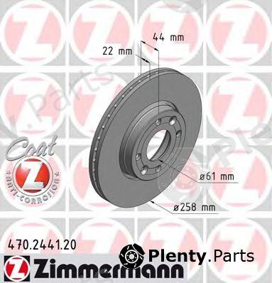  ZIMMERMANN part 470.2441.20 (470244120) Brake Disc