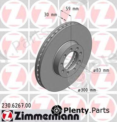  ZIMMERMANN part 230626700 Brake Disc