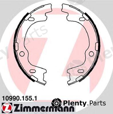  ZIMMERMANN part 10990.155.1 (109901551) Brake Shoe Set, parking brake