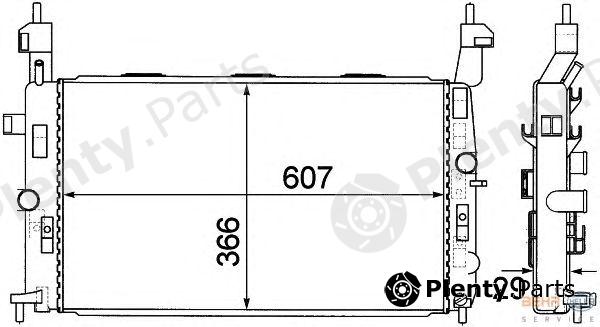  HELLA part 8MK376771-221 (8MK376771221) Radiator, engine cooling
