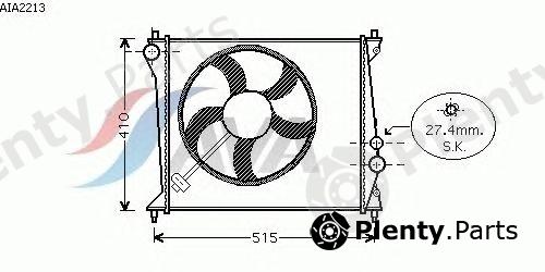  AVA QUALITY COOLING part AIA2213 Radiator, engine cooling