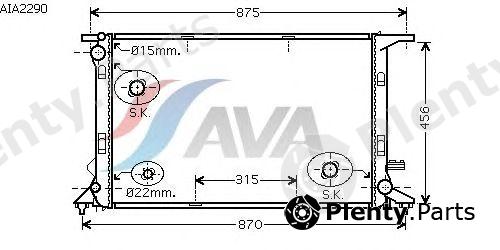 AVA QUALITY COOLING part AIA2290 Radiator, engine cooling