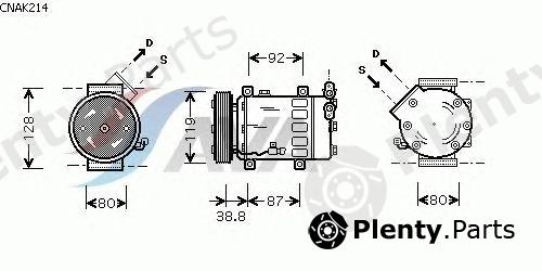  AVA QUALITY COOLING part CNAK214 Compressor, air conditioning