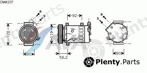  AVA QUALITY COOLING part CNAK237 Compressor, air conditioning
