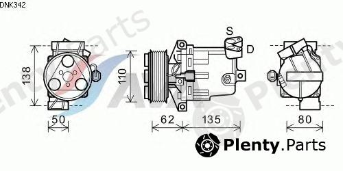  AVA QUALITY COOLING part DNK342 Compressor, air conditioning
