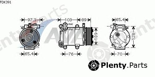  AVA QUALITY COOLING part FDK391 Compressor, air conditioning