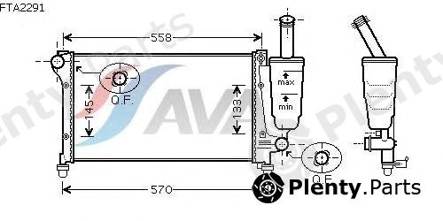  AVA QUALITY COOLING part FTA2291 Radiator, engine cooling