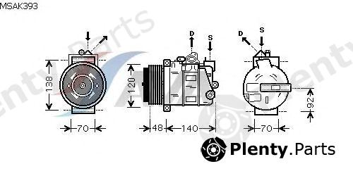  AVA QUALITY COOLING part MSAK393 Compressor, air conditioning