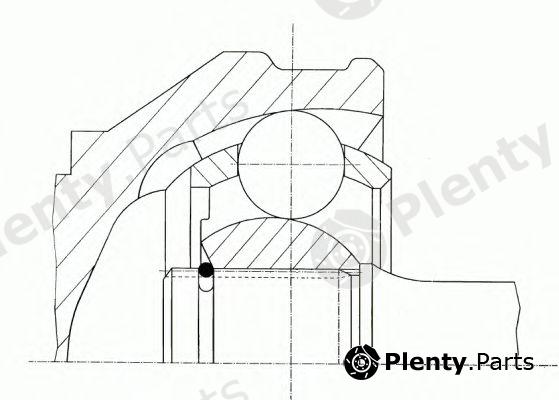  SPIDAN part 23967 Joint Kit, drive shaft