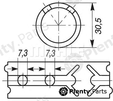  MAHLE ORIGINAL part 001BS18804300 Small End Bushes, connecting rod