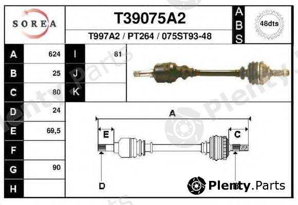  EAI part T39075A2 Drive Shaft