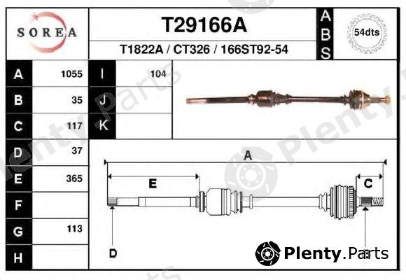  EAI part T29166A Drive Shaft