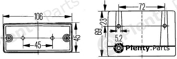  HELLA part 2NE006609-007 (2NE006609007) Rear Fog Light