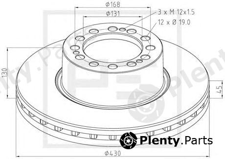  PE Automotive part 066.252-00A (06625200A) Brake Disc