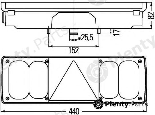  HELLA part 2VP340450-031 (2VP340450031) Combination Rearlight