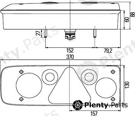  HELLA part 2VP340942-101 (2VP340942101) Combination Rearlight