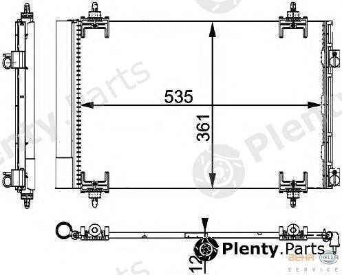  HELLA part 8FC351317-561 (8FC351317561) Condenser, air conditioning