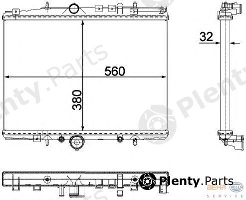  HELLA part 8MK376718-041 (8MK376718041) Radiator, engine cooling