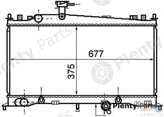  HELLA part 8MK376750-271 (8MK376750271) Radiator, engine cooling