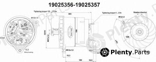  DELCO REMY part 19025356 Alternator