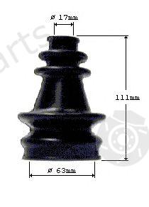  SPIDAN part 23006 Bellow Set, drive shaft