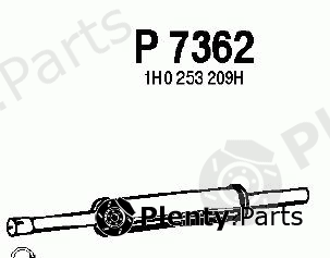  FENNO part P7362 Middle Silencer